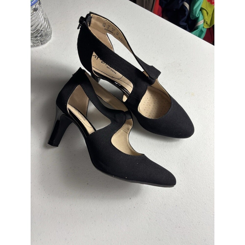 Life Stride Women Black Pump Shoes Giovanna SZ 7M